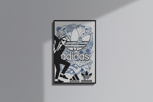 GeekCultcha Adidas Music Themed Premium Canvas Painting