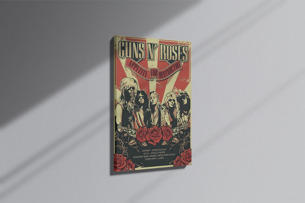 GeekCultcha Guns N' Roses Appetite for Destruction Premium Canvas Print