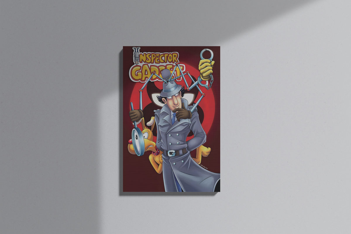 GeekCultcha Inspector Gadget Character Themed Premium Canvas Print