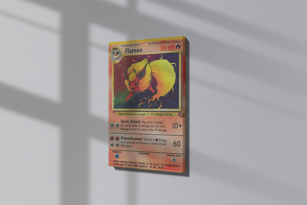 GeekCultcha Pokémon Flareon Premium Canvas Print