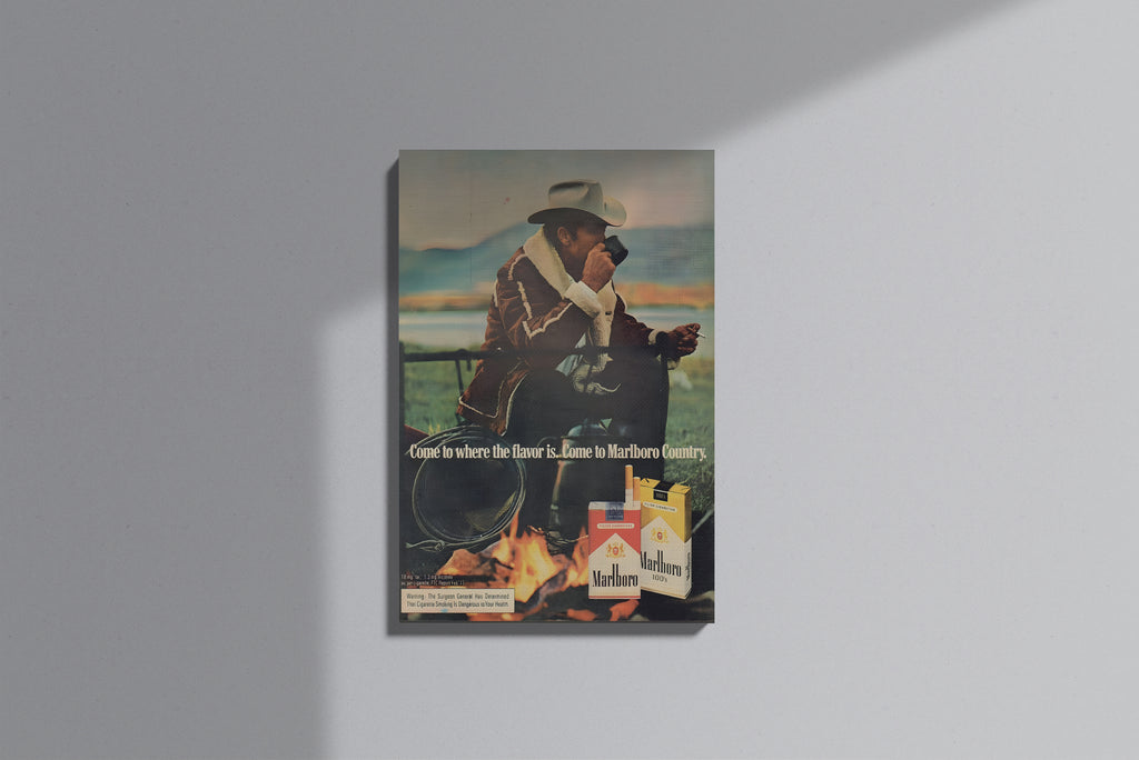 GeekCultcha Marlboro Country Advertisement Premium Canvas Print