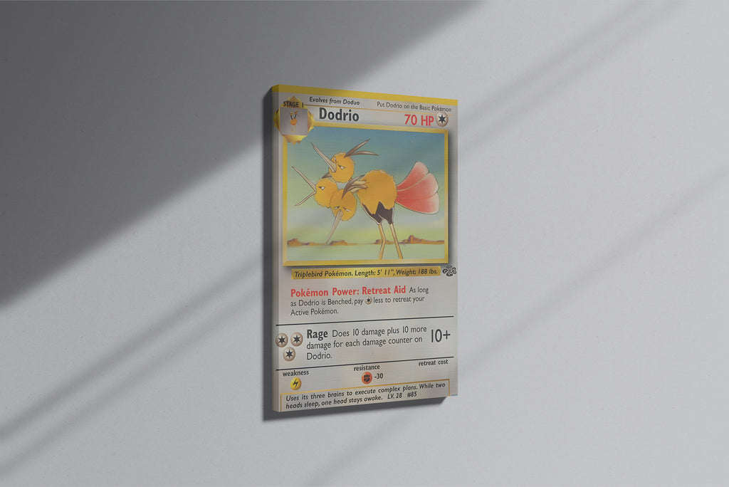 GeekCultcha Pokémon Dodrio Premium Canvas Print