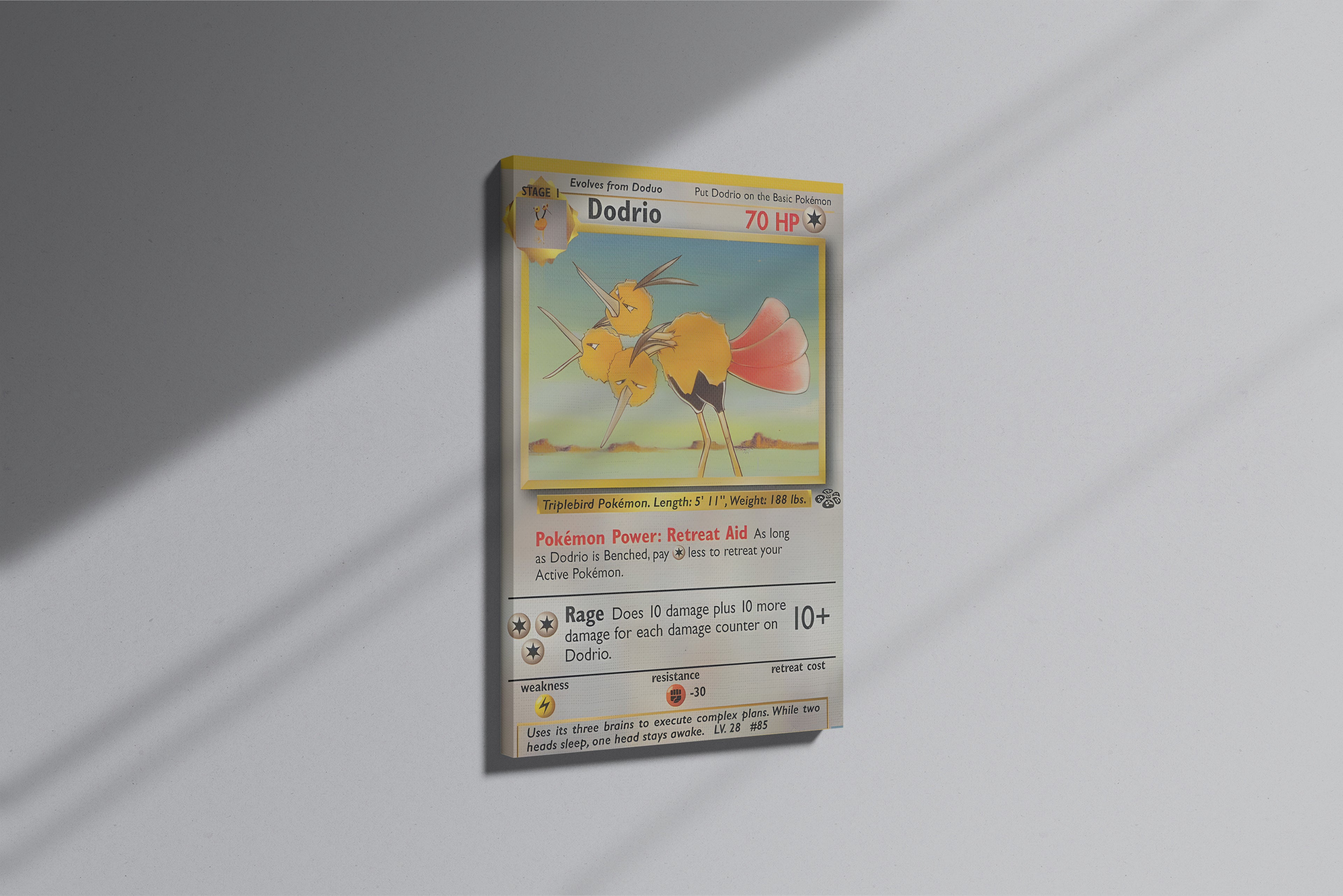 GeekCultcha Pokémon Dodrio Premium Canvas Print