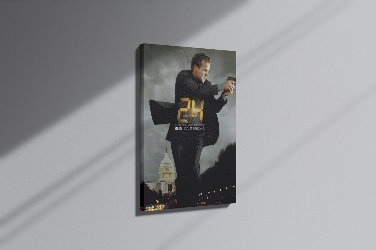 GeekCultcha 24 Series Jack Bauer Premium Canvas Painting