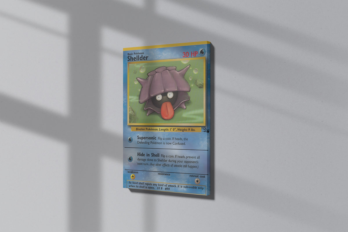 GeekCultcha Pokémon Shellder Premium Canvas Print