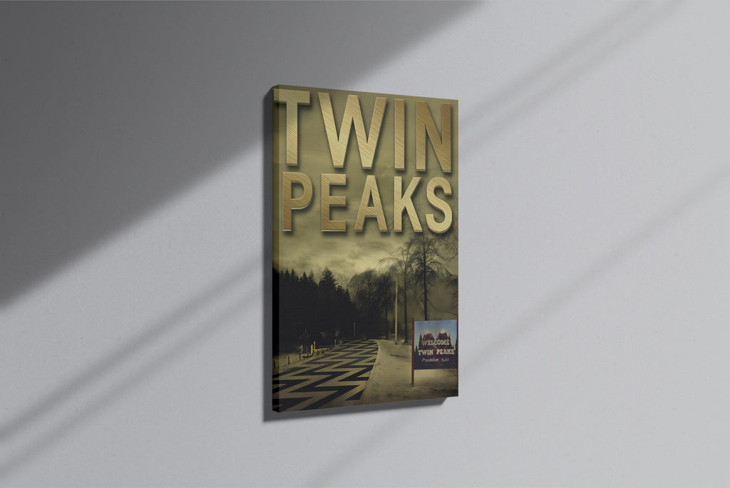 GeekCultcha Twin Peaks Theme Premium Canvas Print