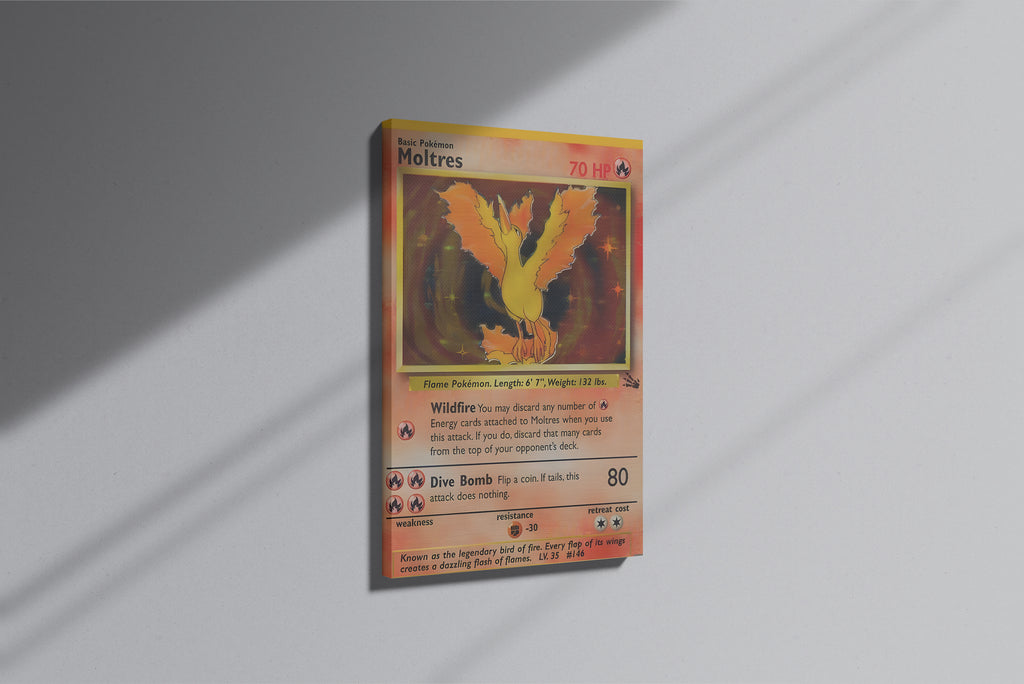 GeekCultcha Pokémon Moltres Premium Canvas Print