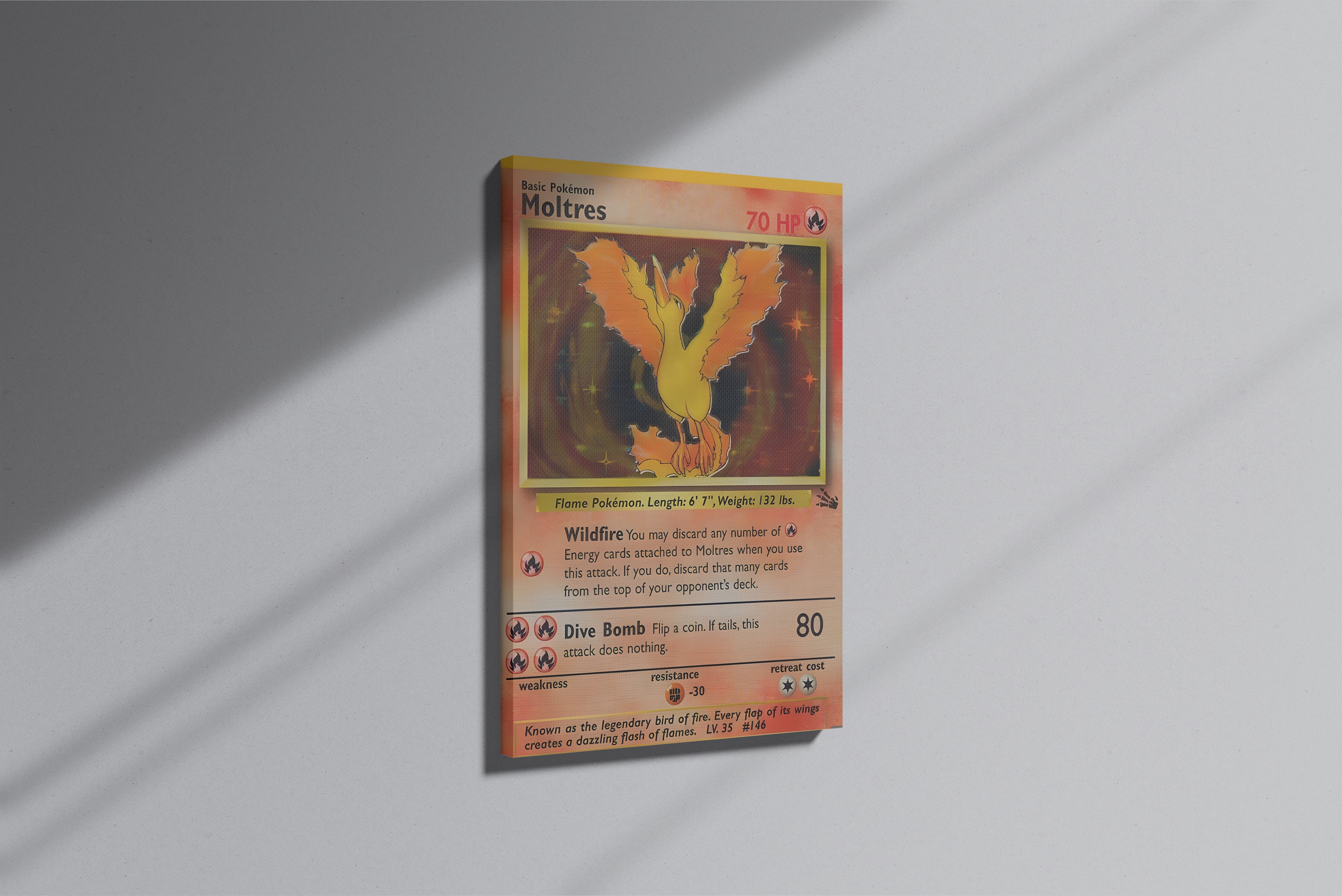 GeekCultcha Pokémon Moltres Premium Canvas Print