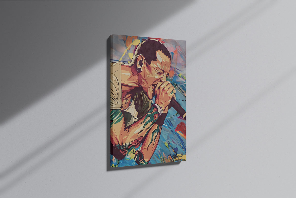 GeekCultcha Linkin Park Soloist Themed Premium Canvas Painting