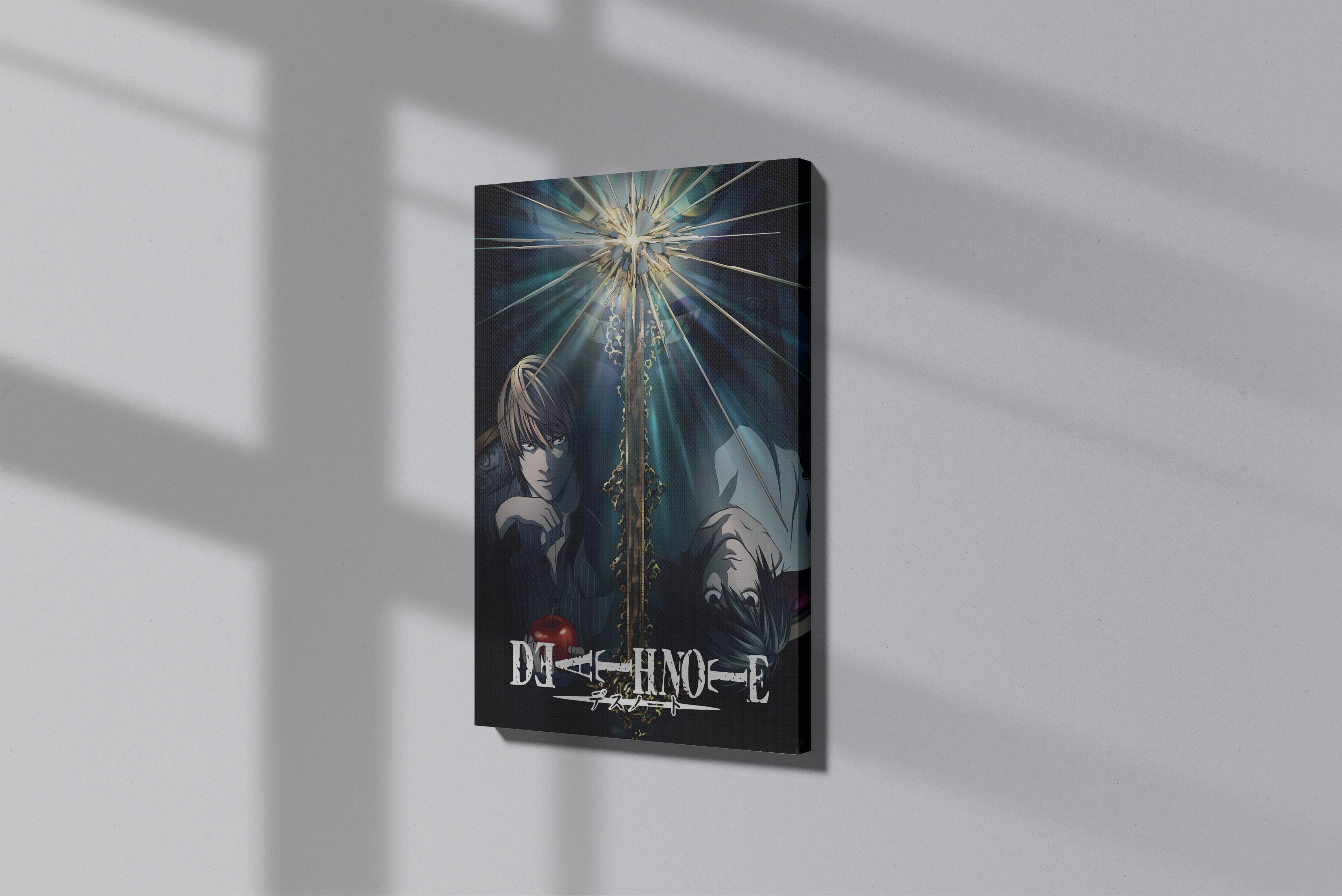 GeekCultcha Death Note L and Light Premium Canvas Print
