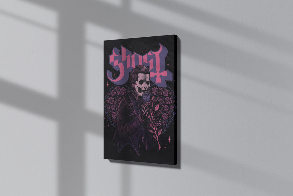 GeekCultcha Ghost Papa Emeritus Premium Canvas Print Gothic