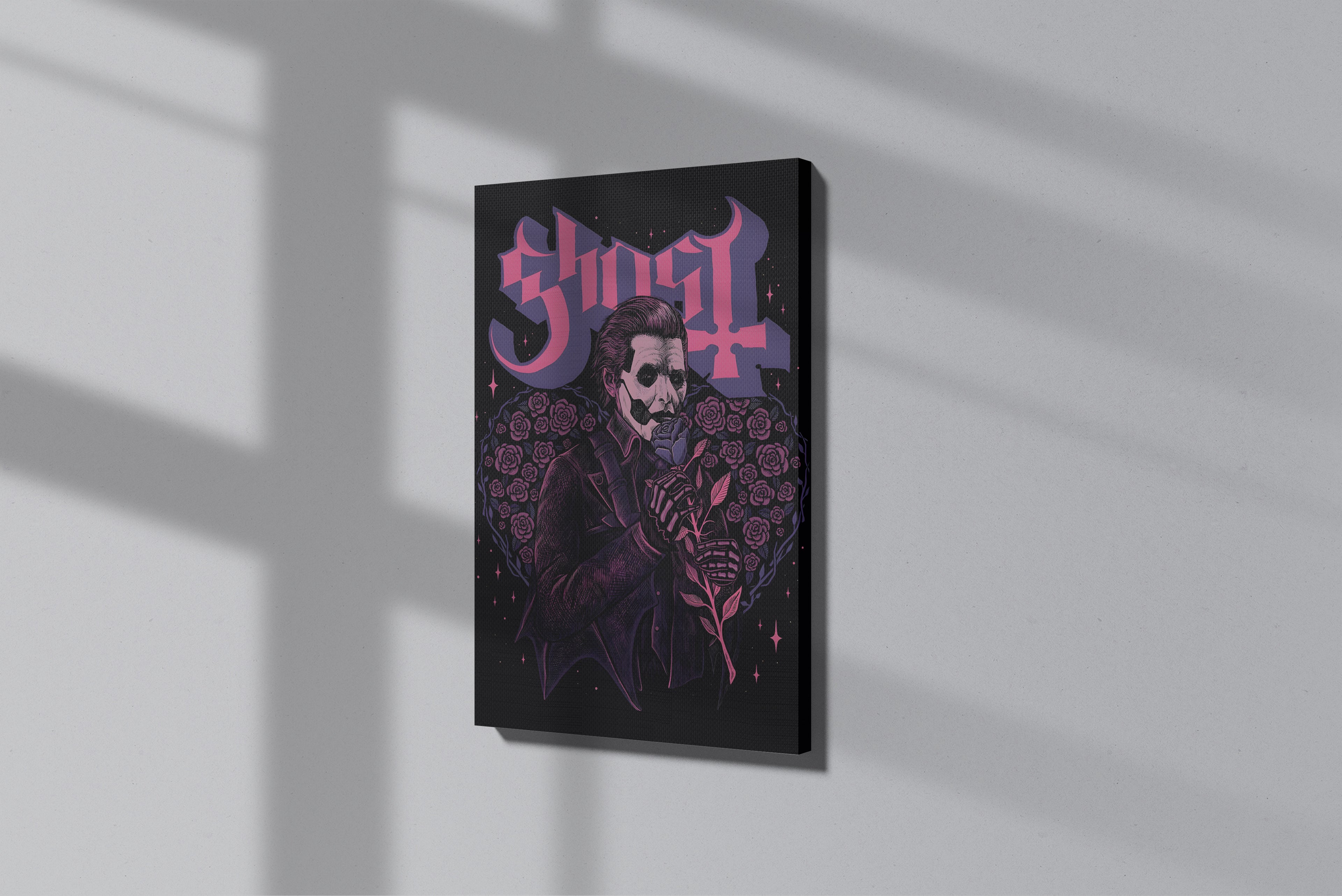 GeekCultcha Ghost Papa Emeritus Premium Canvas Print Gothic