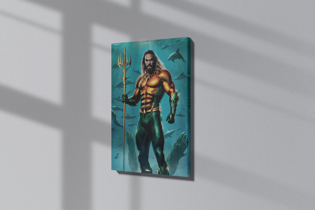 GeekCultcha DC Comics Aquaman Premium Canvas Print