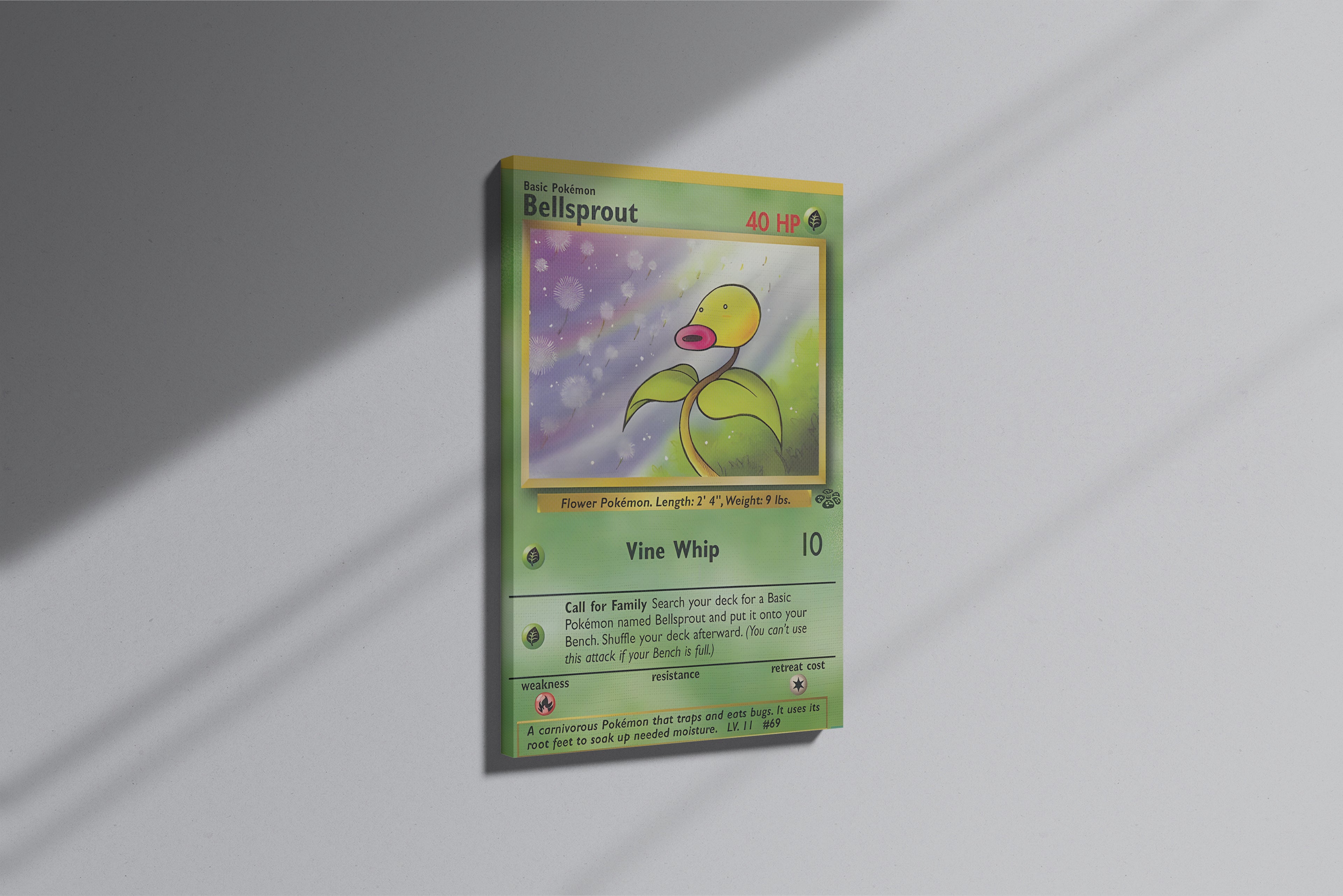GeekCultcha Pokémon Bellsprout Premium Canvas Print