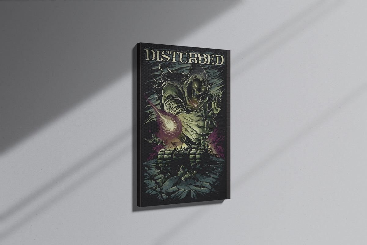 GeekCultcha Disturbed Design Premium Canvas Painting