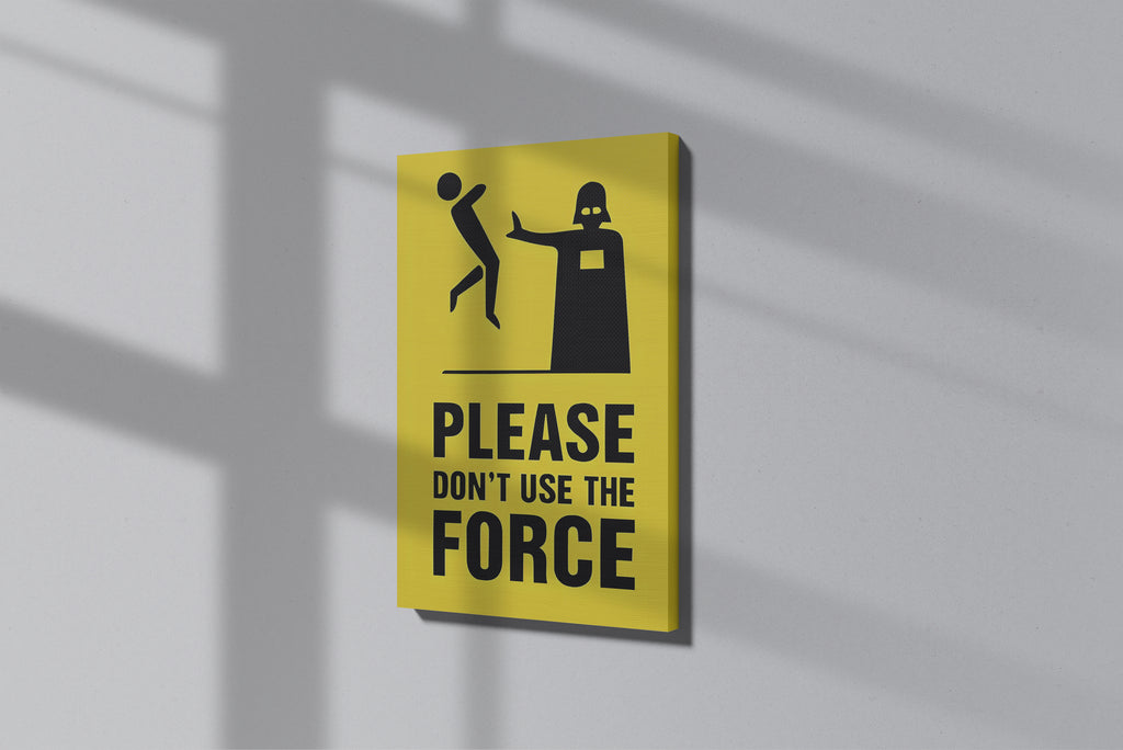GeekCultcha Star Wars Darth Vader Premium Canvas Painting Humorous Style
