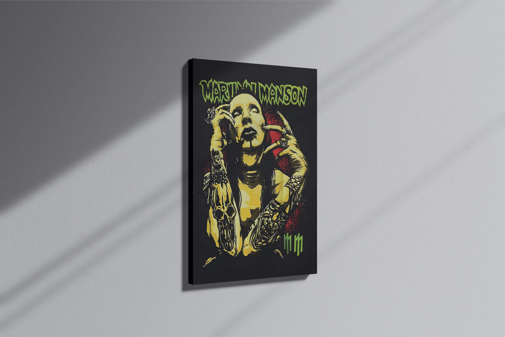 Marilyn Manson Themed Premium Canvas Painting
