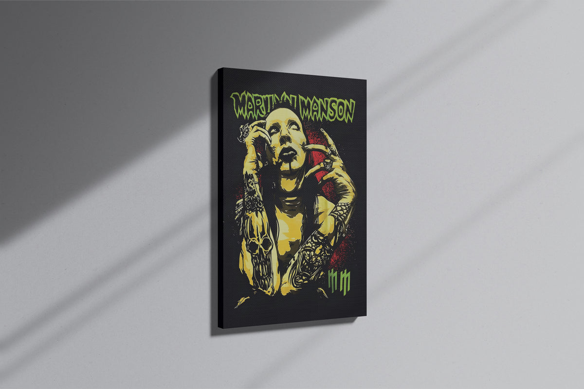 Marilyn Manson Themed Premium Canvas Painting
