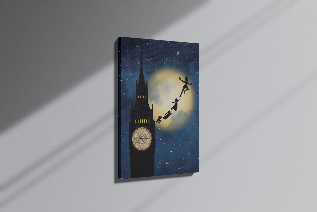 GeekCultcha Disney Peter Pan Themed Premium Canvas Painting