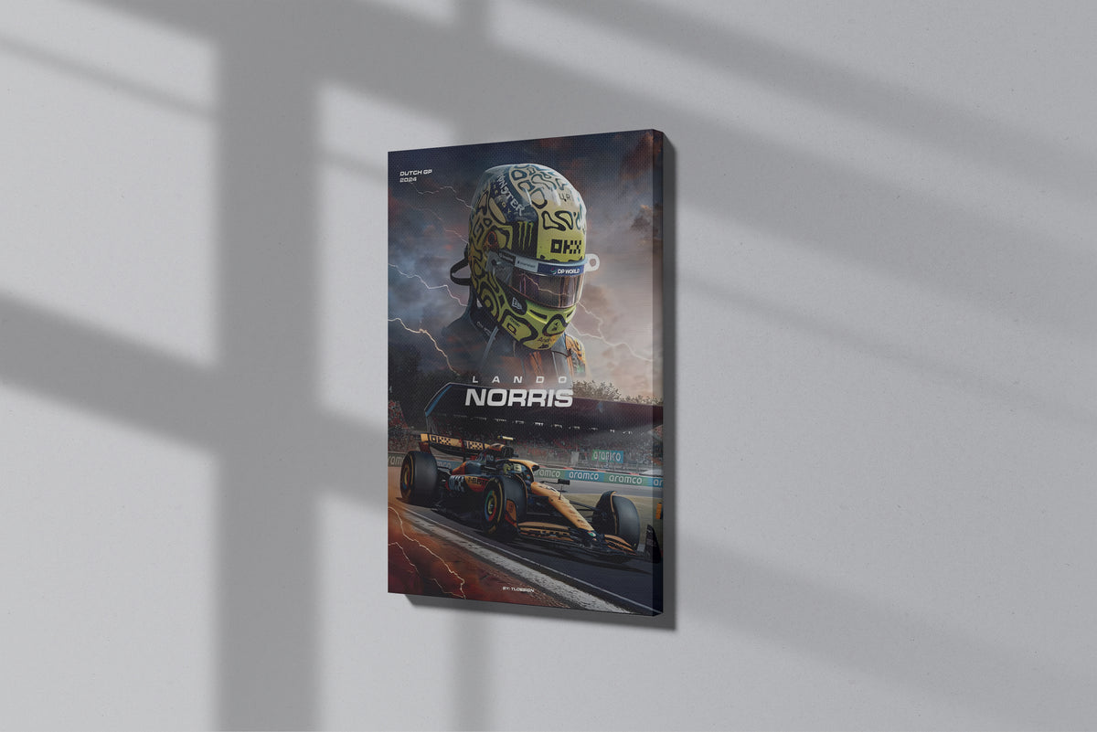 GeekCultcha Formula 1 Lando Norris Premium Canvas Print