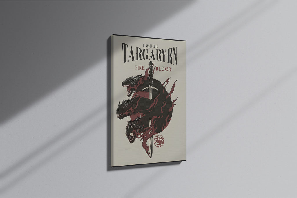 GeekCultcha Game of Thrones Targaryen Dynasty Premium Canvas Painting