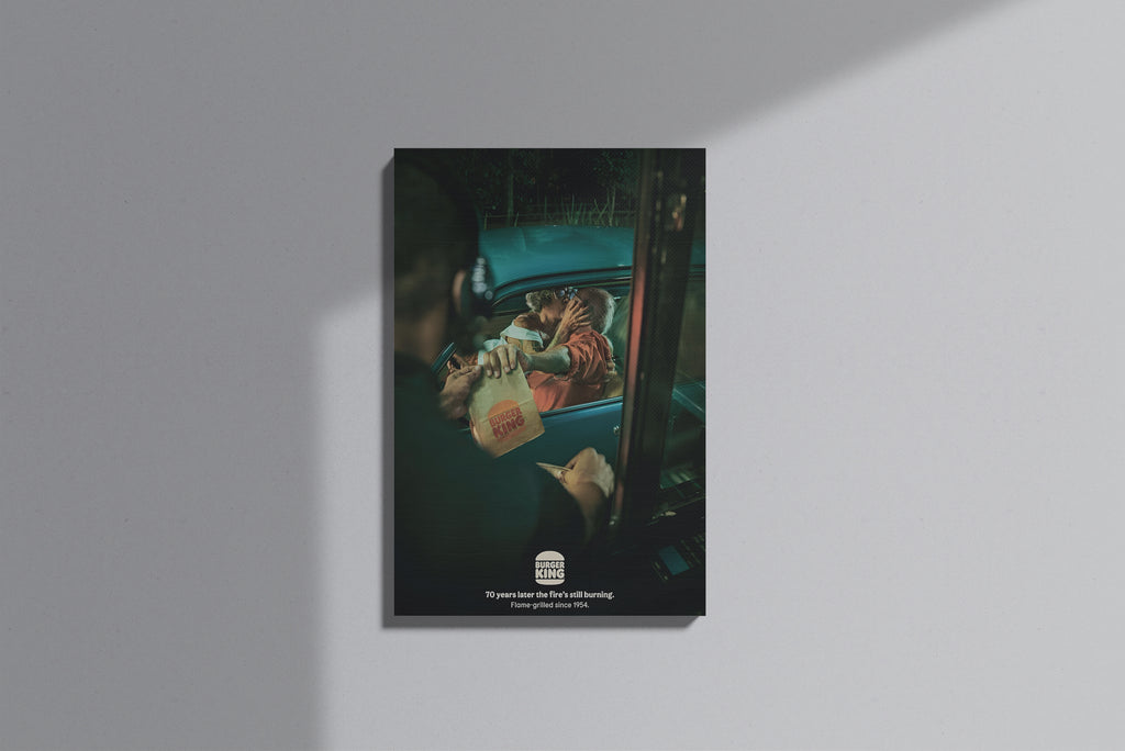 GeekCultcha Burger King Theme Premium Canvas Print