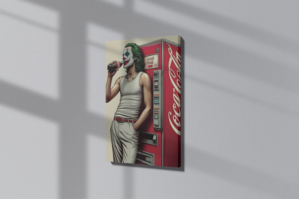 GeekCultcha Joker and Coca-Cola Themed Premium Canvas Painting