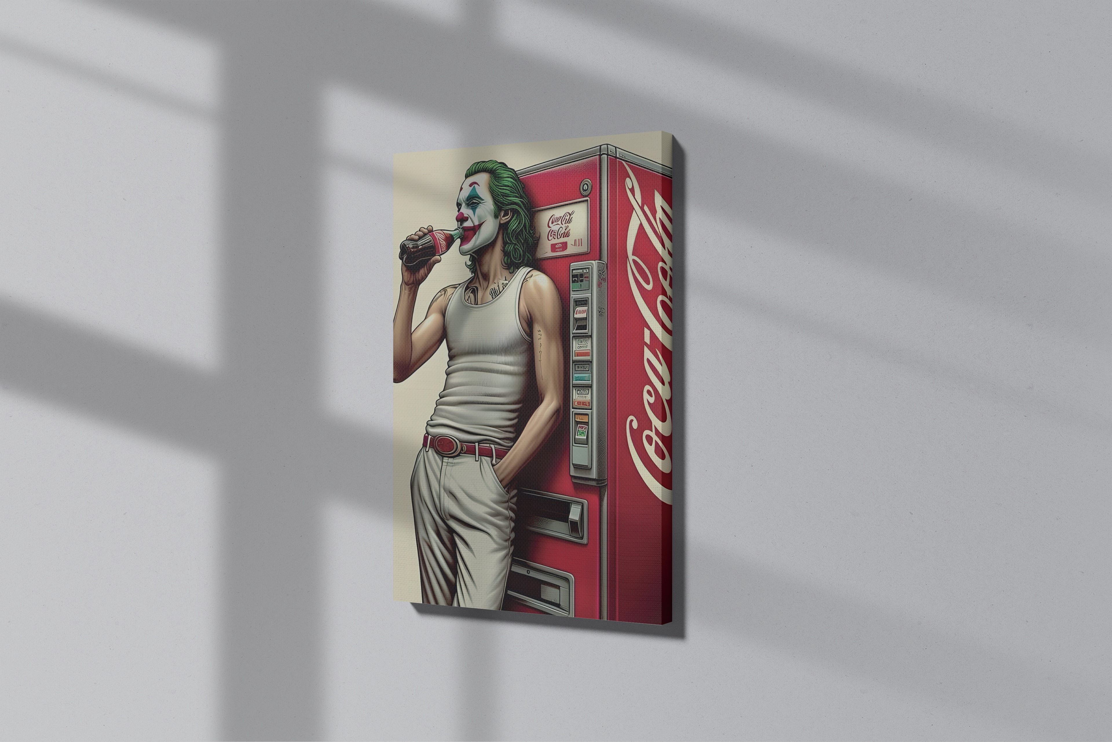 GeekCultcha Joker and Coca-Cola Themed Premium Canvas Painting