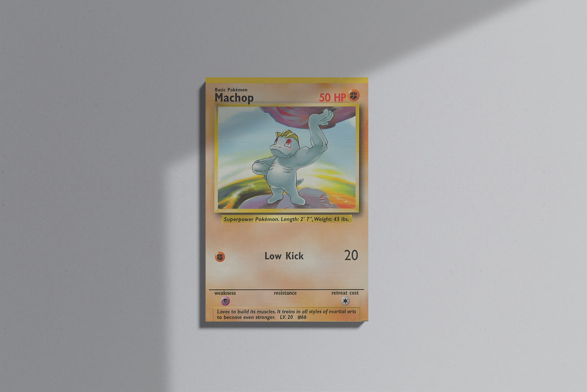 GeekCultcha Pokémon Machop Premium Canvas Print