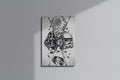 GeekCultcha Star Wars Darth Vader and Stormtrooper Themed Premium Canvas Painting