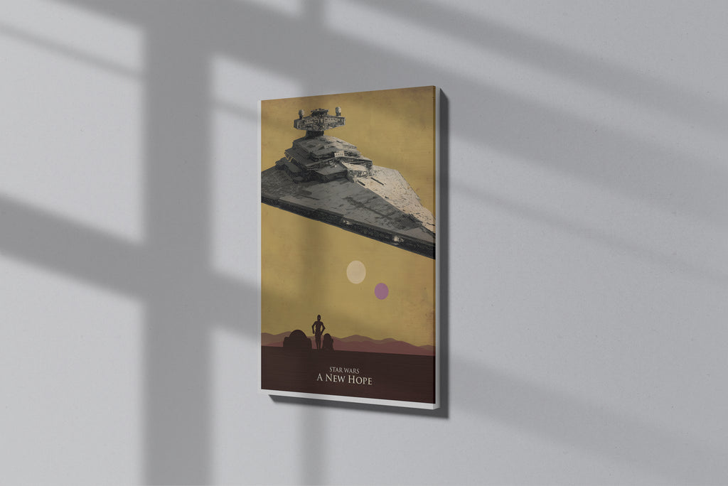 GeekCultcha Star Wars A New Hope Premium Canvas Print