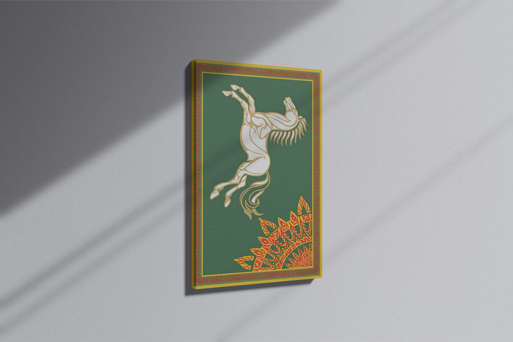 GeekCultcha Premium Canvas Painting with Mythological Horse Motif