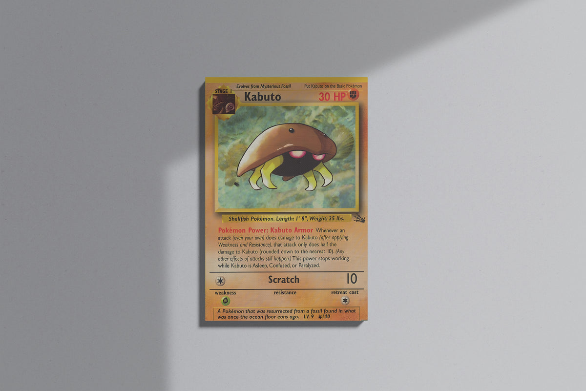 GeekCultcha Pokémon Kabuto Premium Canvas Print