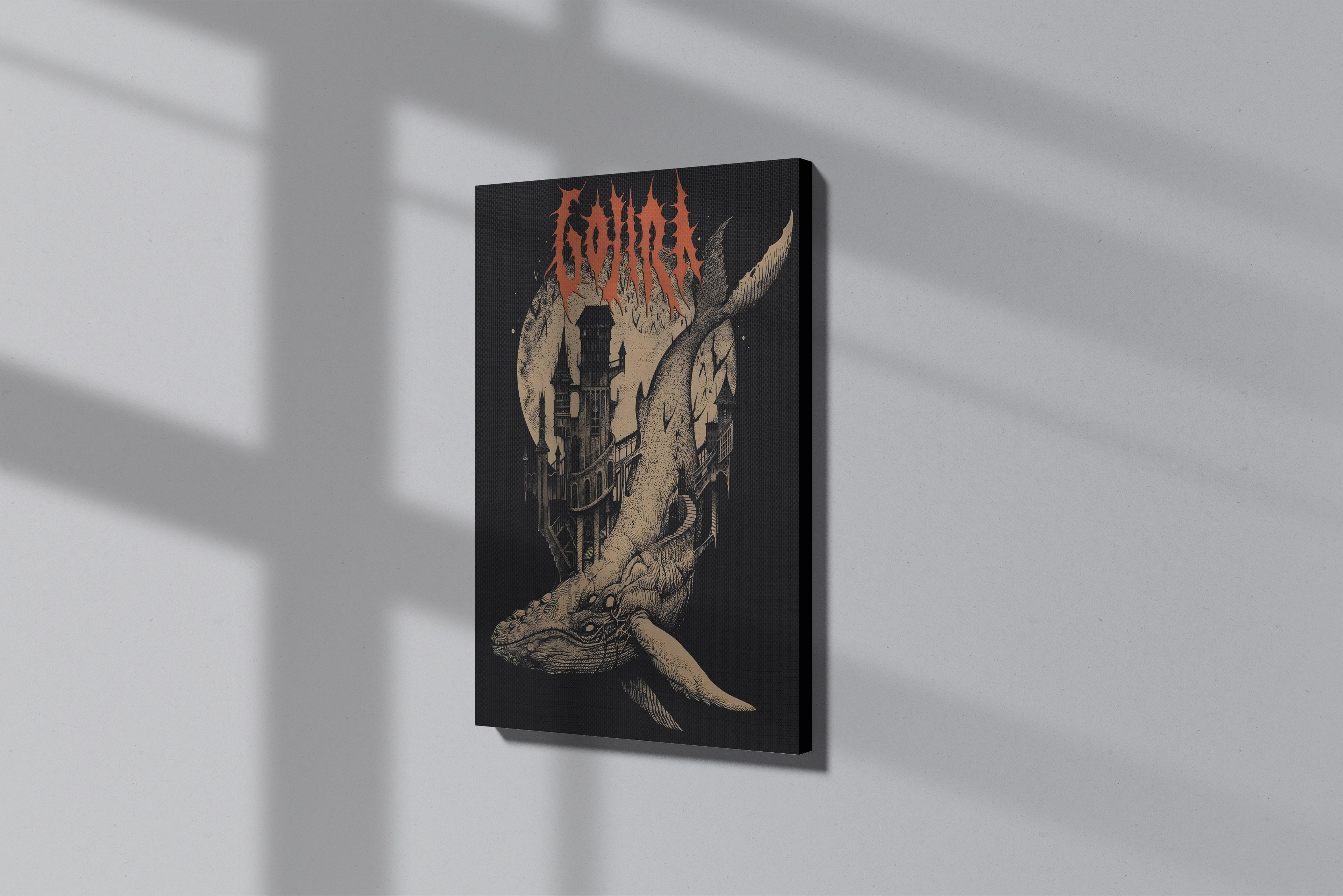 GeekCultcha Gojira Art Design Premium Canvas Painting