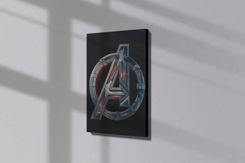 GeekCultcha Marvel Avengers Logo Premium Canvas Print
