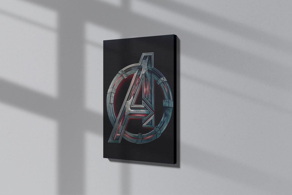 GeekCultcha Marvel Avengers Logo Premium Canvas Print