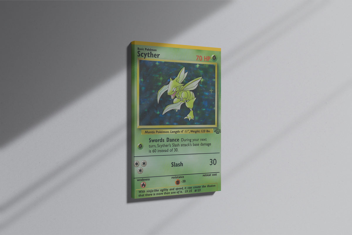 GeekCultcha Pokémon Scyther Premium Canvas Print