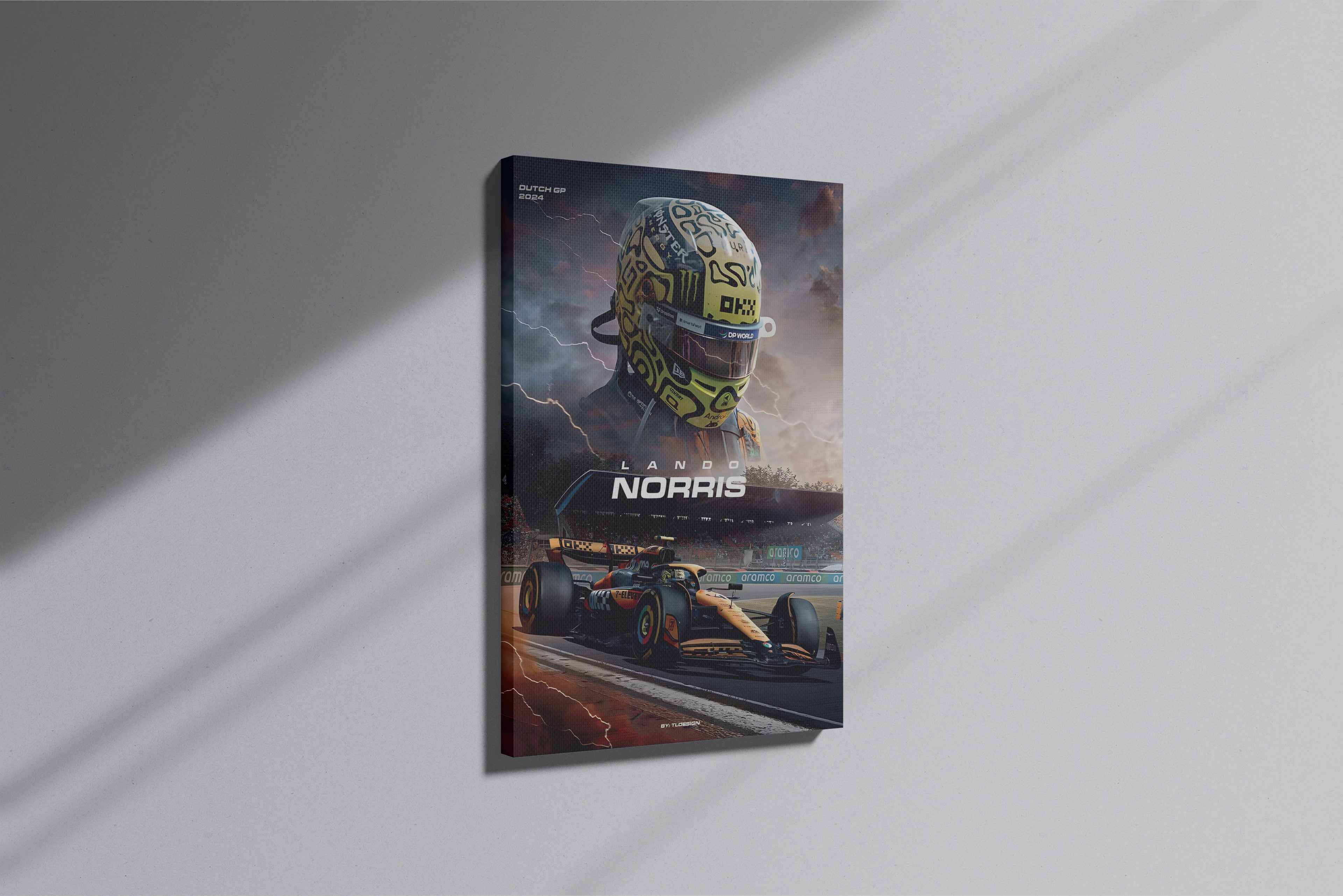 GeekCultcha Formula 1 Lando Norris Premium Canvas Print