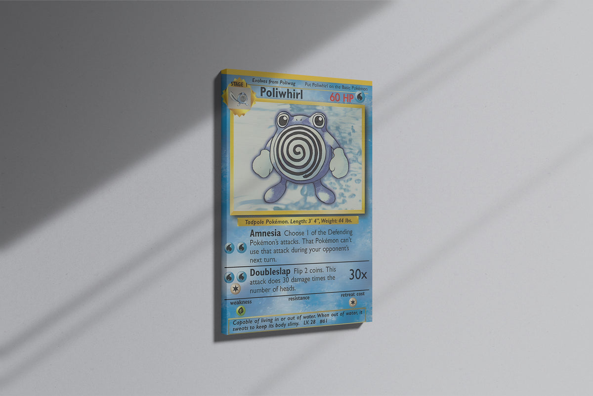 GeekCultcha Pokémon Poliwhirl Premium Canvas Print
