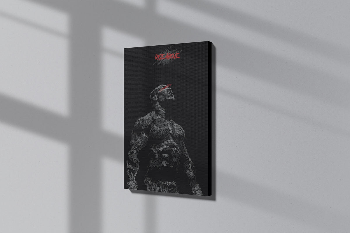 GeekCultcha Rise Above Themed Premium Canvas Painting
