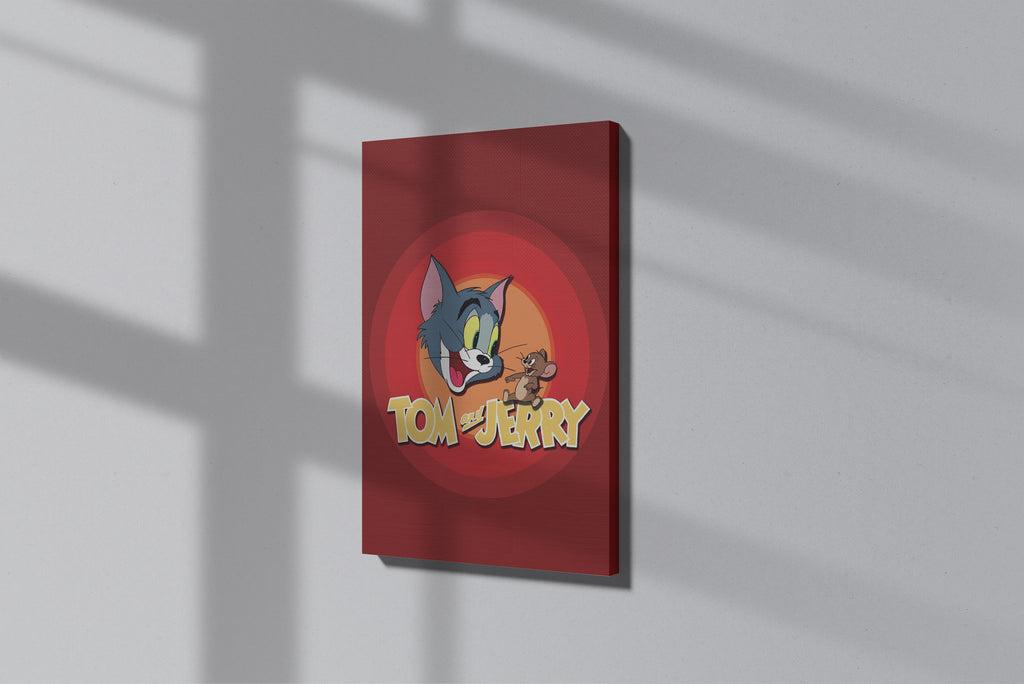 GeekCultcha Tom and Jerry Themed Premium Canvas Painting