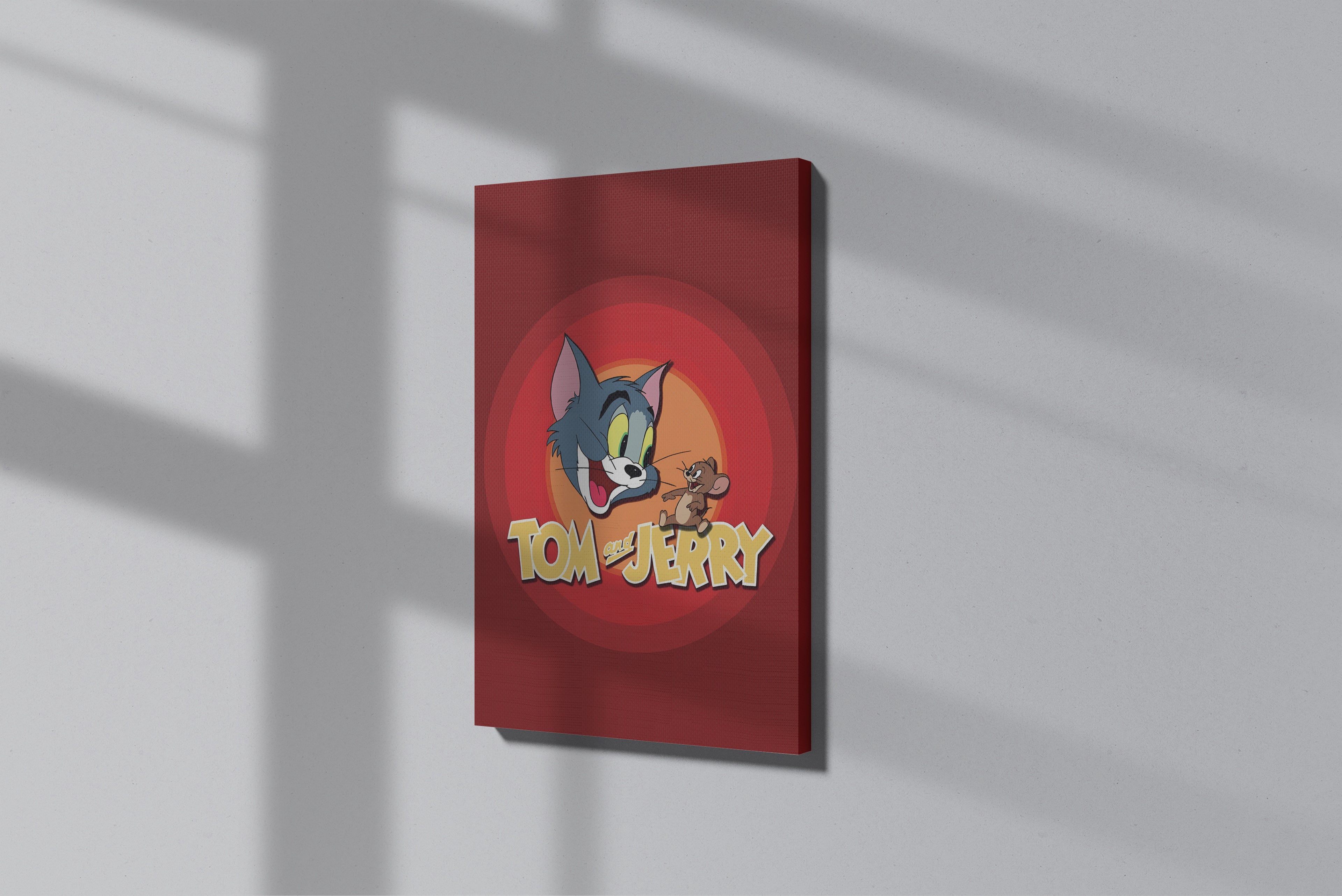 GeekCultcha Tom and Jerry Themed Premium Canvas Painting