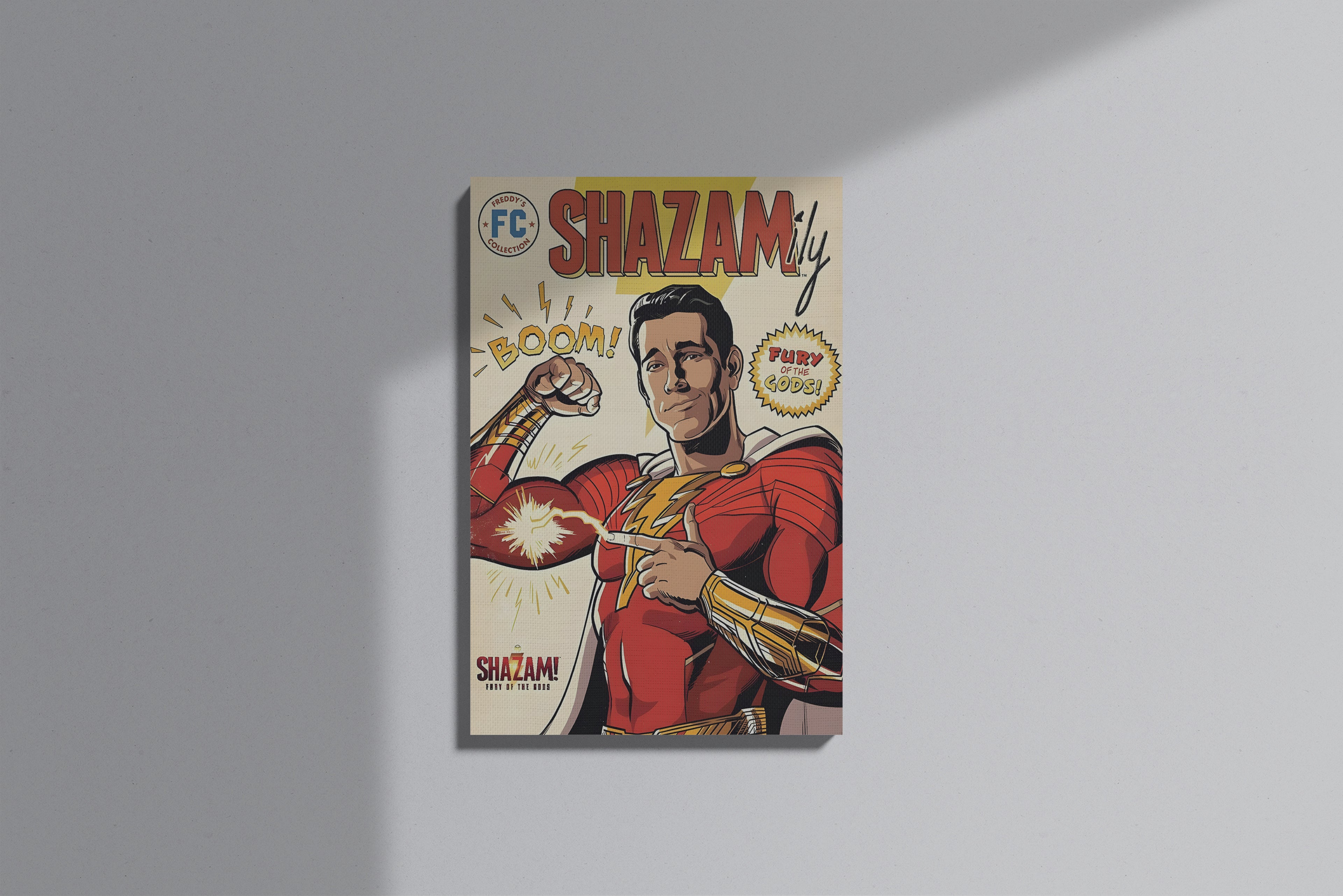 GeekCultcha Shazam Fury of the Gods Premium Canvas Print