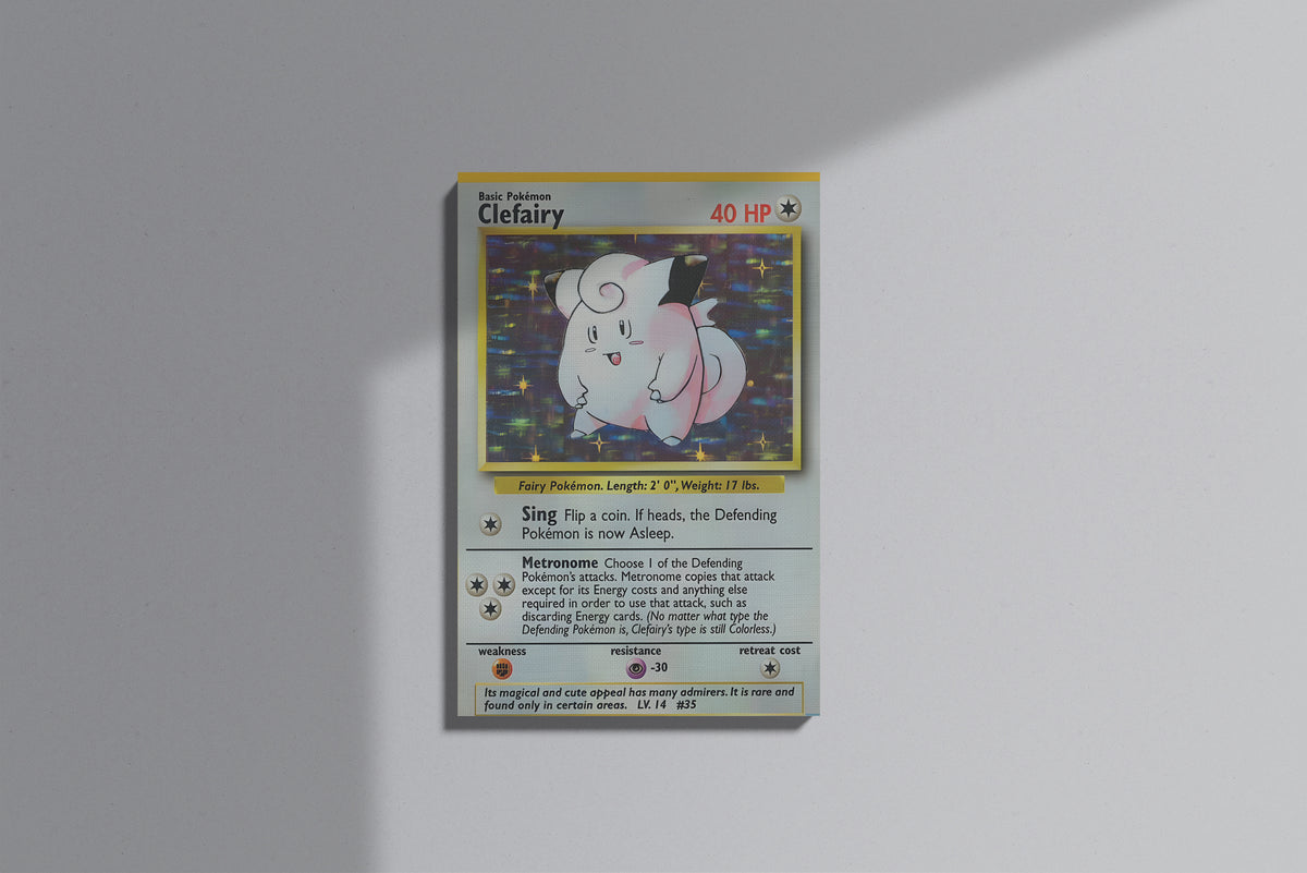 GeekCultcha Pokémon Clefairy Premium Canvas Print