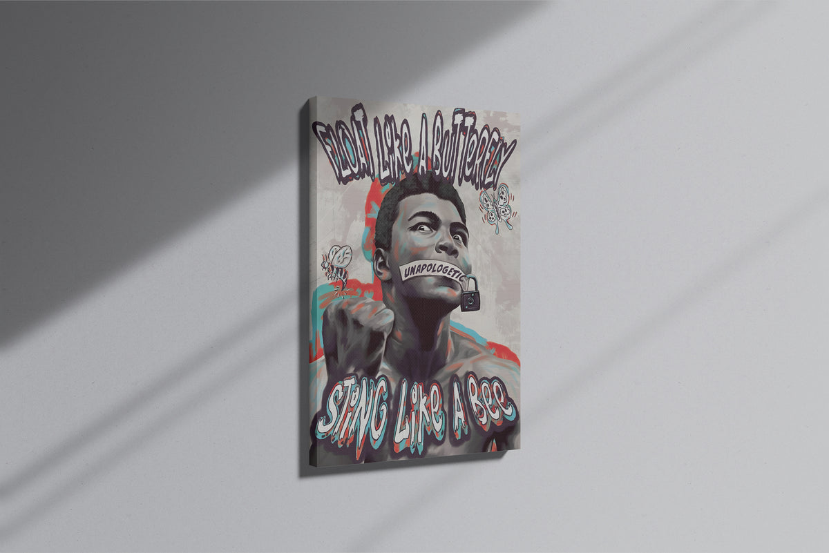 GeekCultcha Unapologetic Muhammad Ali Premium Canvas Print