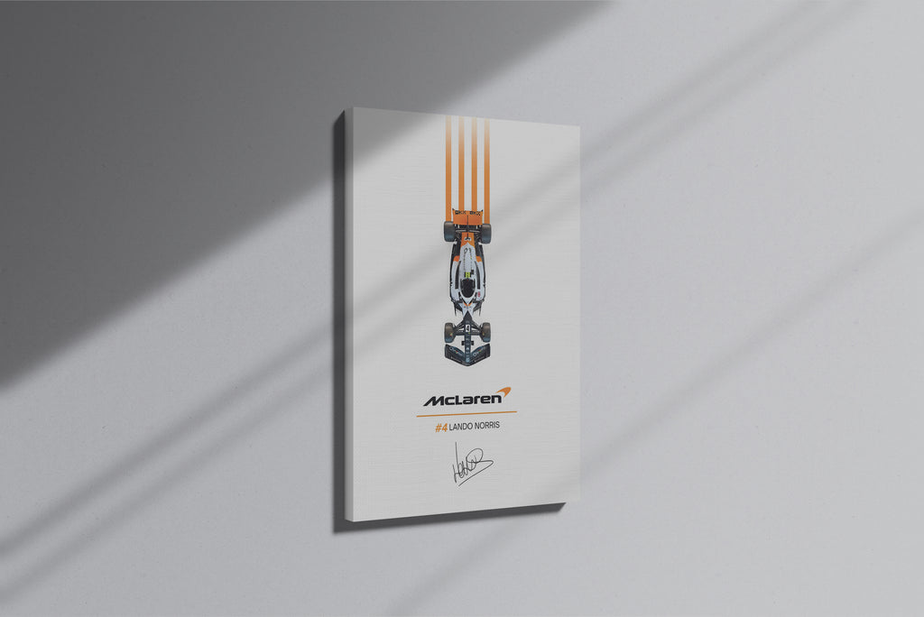 GeekCultcha McLaren Lando Norris Premium Canvas Print