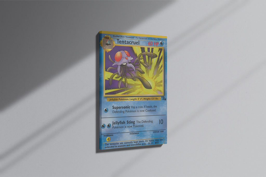 GeekCultcha Pokémon Tentacruel Themed Premium Canvas Painting