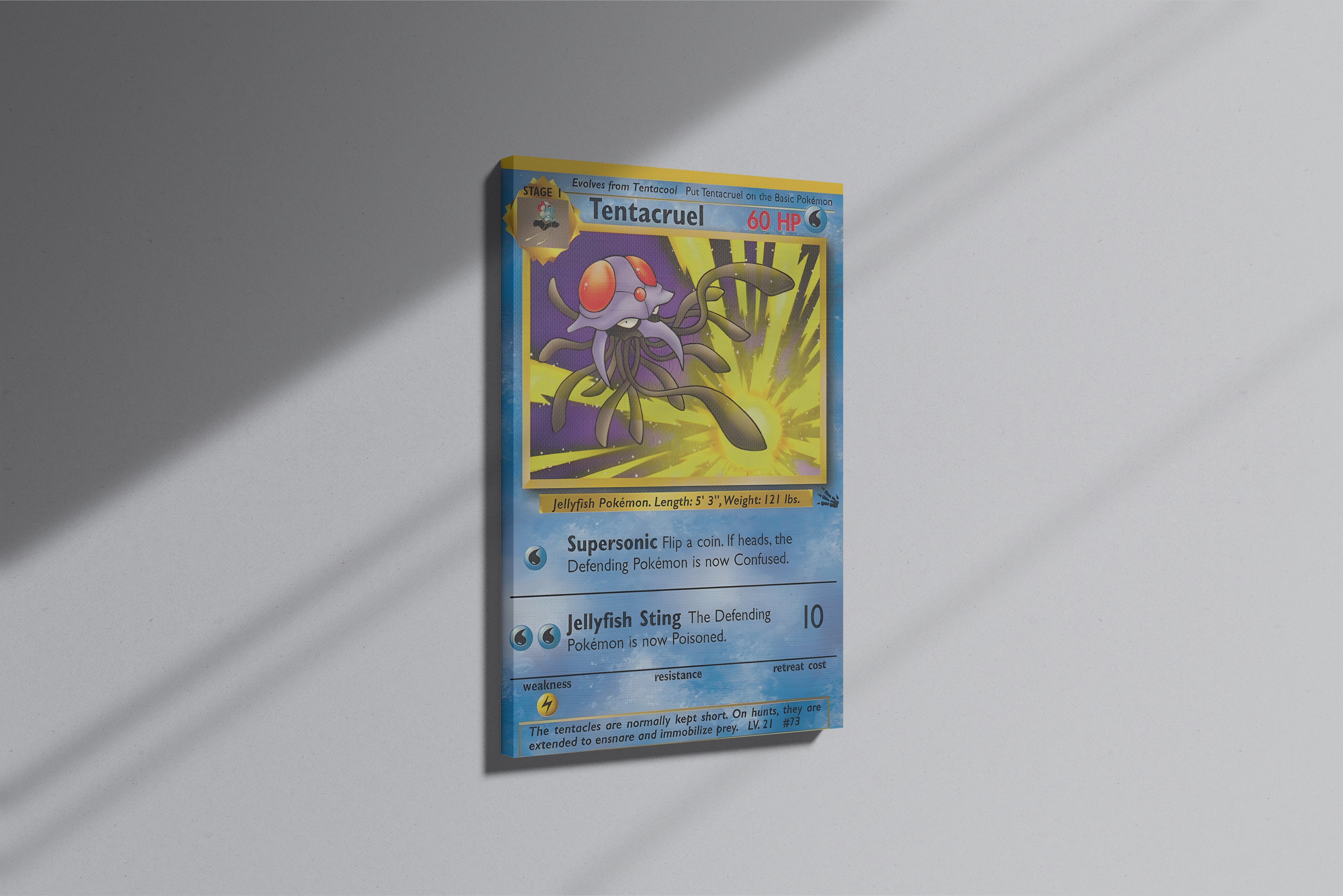 GeekCultcha Pokémon Tentacruel Themed Premium Canvas Painting