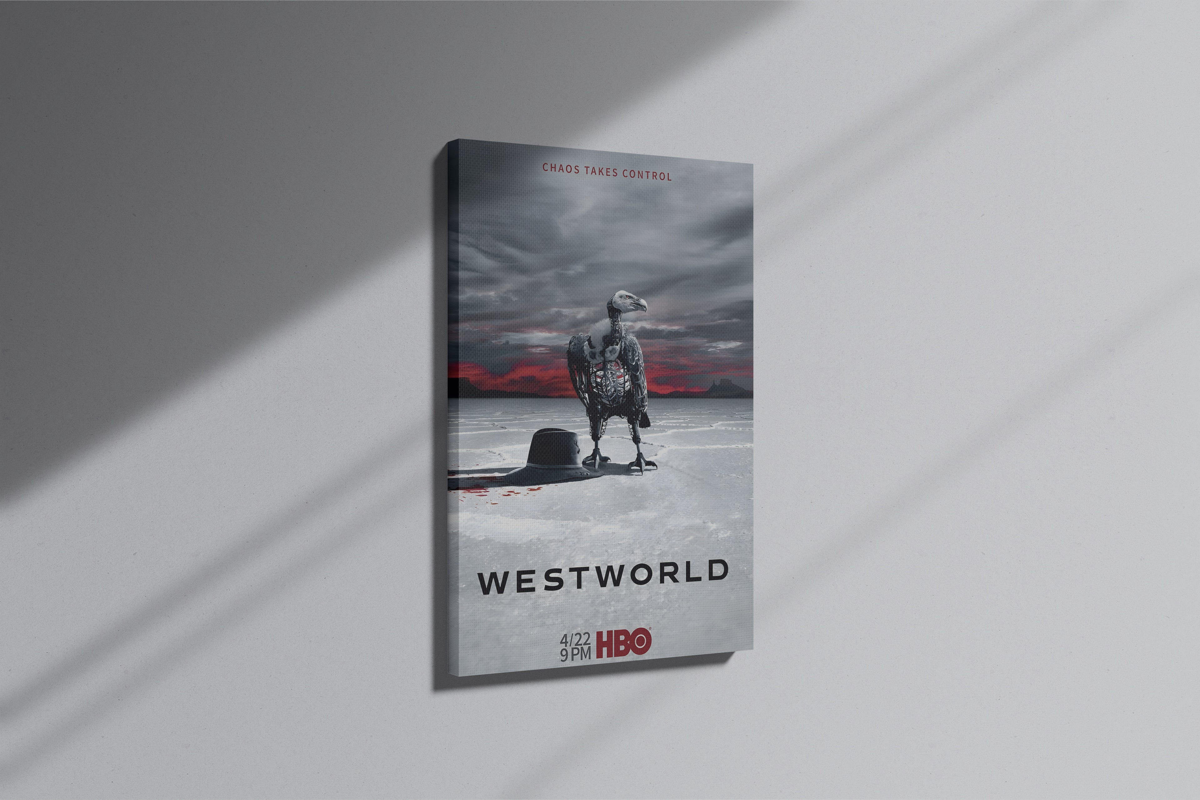GeekCultcha Westworld Chaos Takes Control Premium Canvas Print