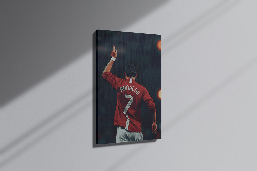 GeekCultcha Ronaldo Manchester United Premium Canvas Print